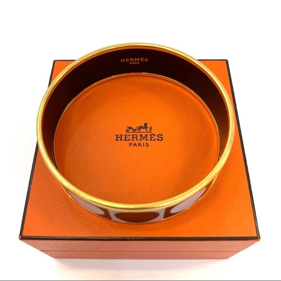 Hermès Deco Dot Wide Bangle - Picture 3 of 6